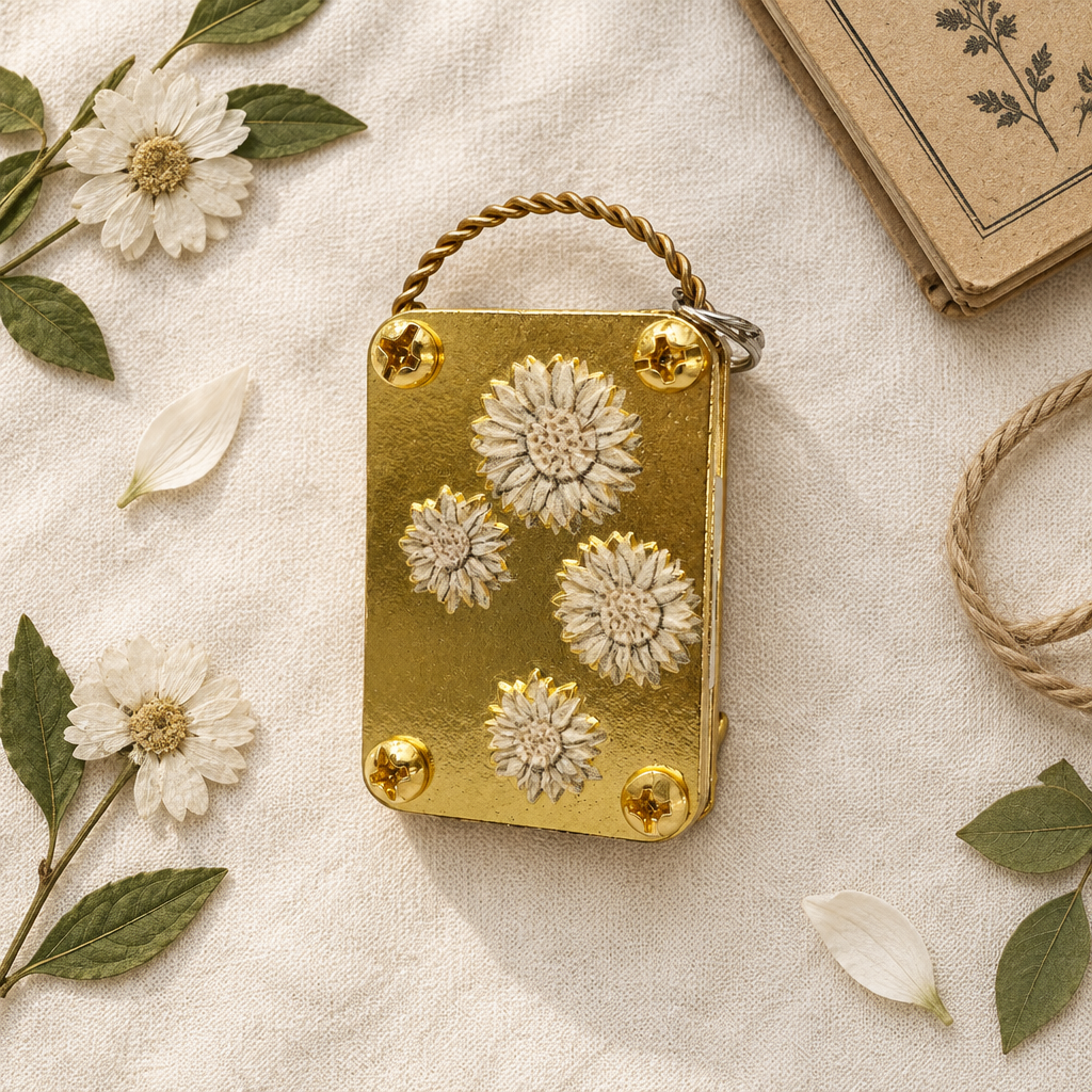 The Pocket Press: Mini Metal Flower Press | Botanical Keepsake Maker