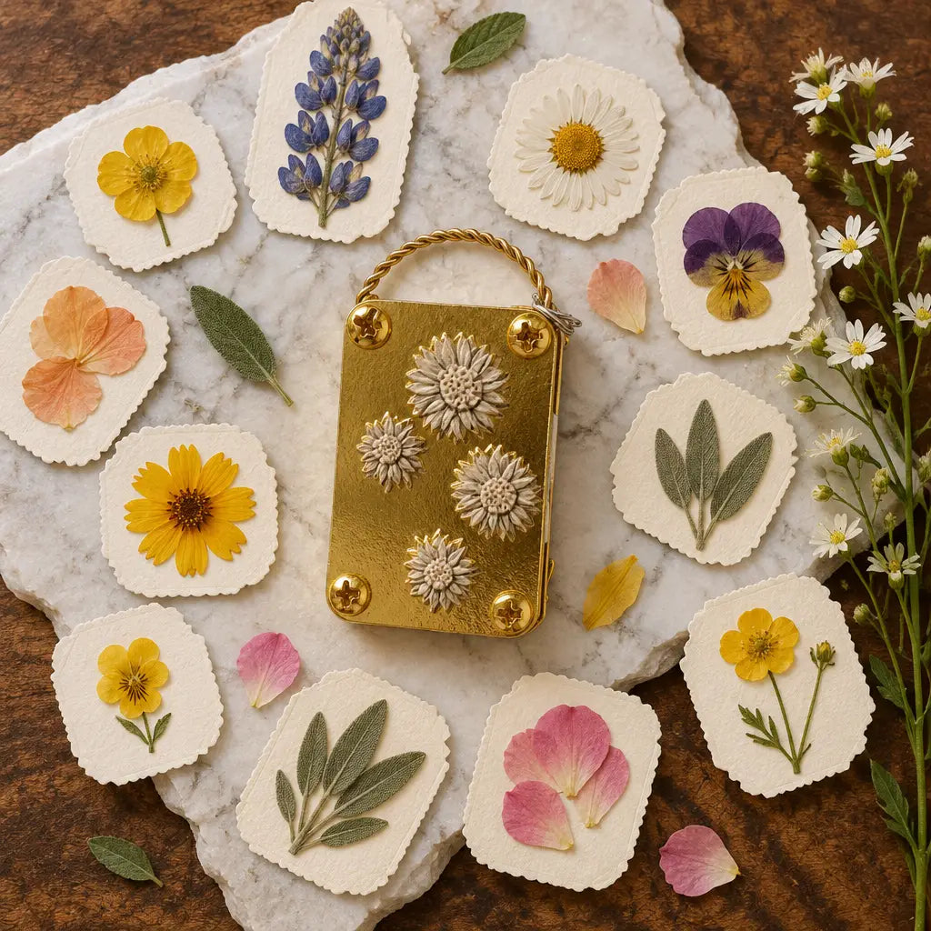The Pocket Press: Mini Metal Flower Press | Botanical Keepsake Maker